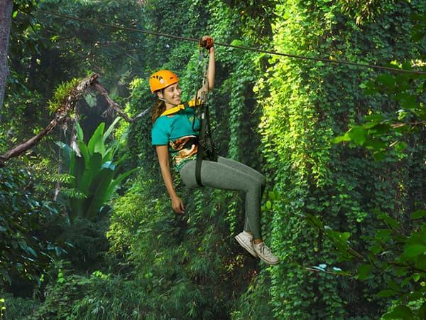 Gibbon Uçuş: Chiang Mai Eco Zip Line Macera